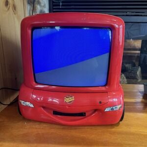 Disney Cars Lightning McQueen C1310ATV CRT TV No Remote Powers Missing Spoiler